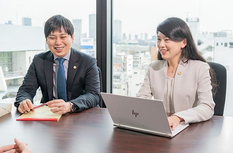 写真：相談の様子